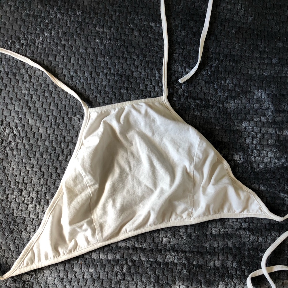 White halter top